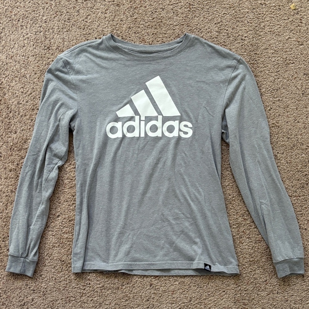 Adidas Gray Long Sleeve Tee